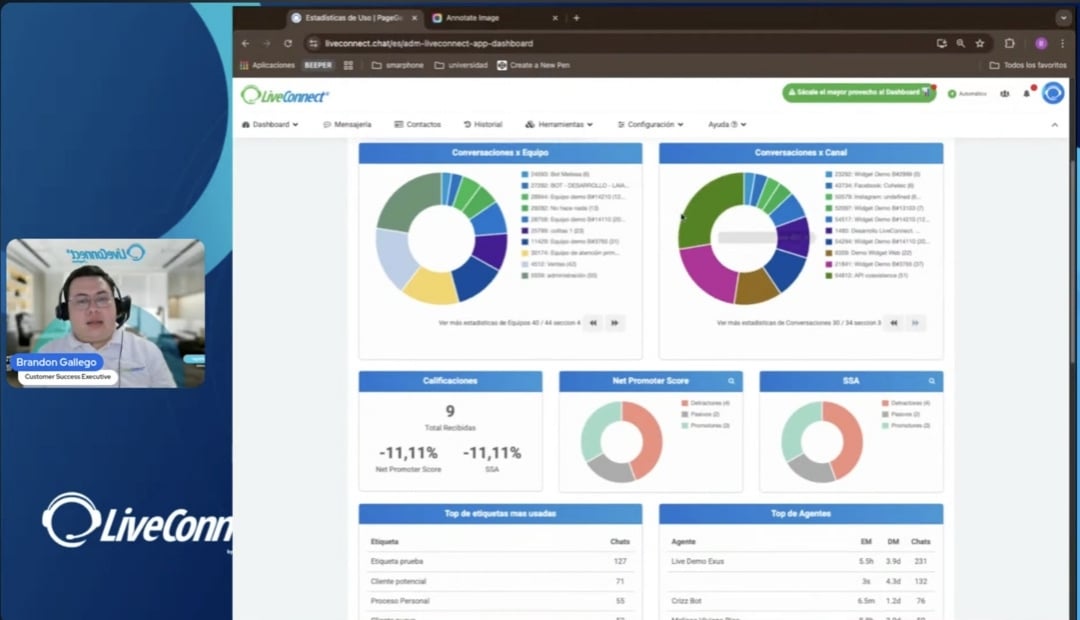 Capacitación Dashboard LiveConnect