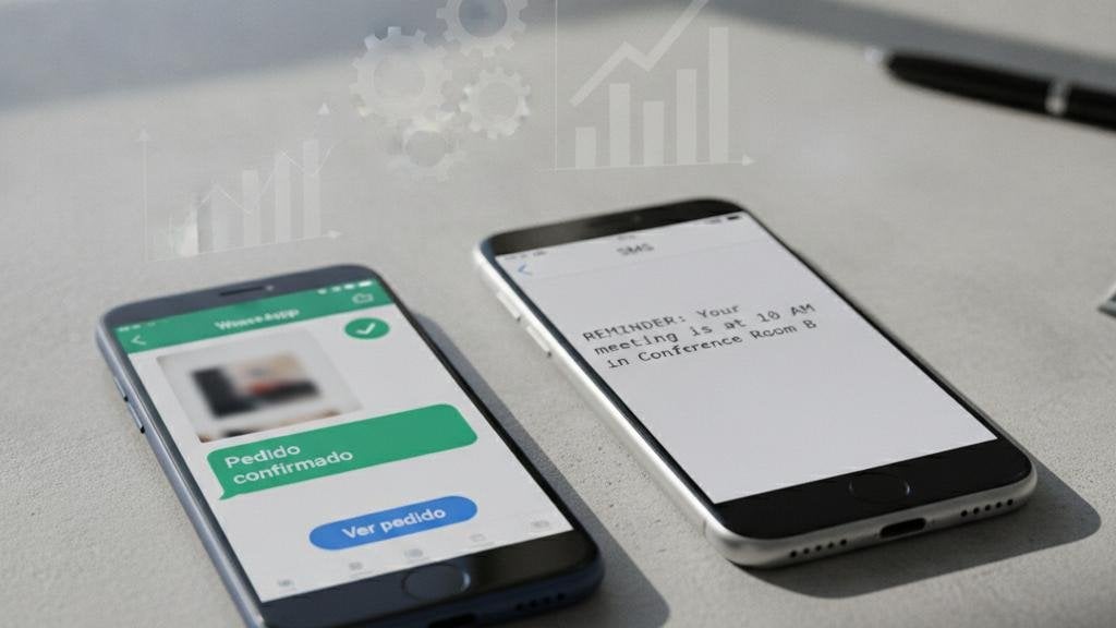WhatsApp Business API vs SMS: guía comparativa para notificaciones transaccionales