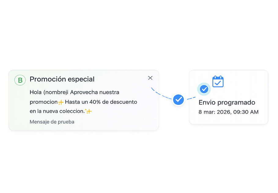 Programa tareas de envío