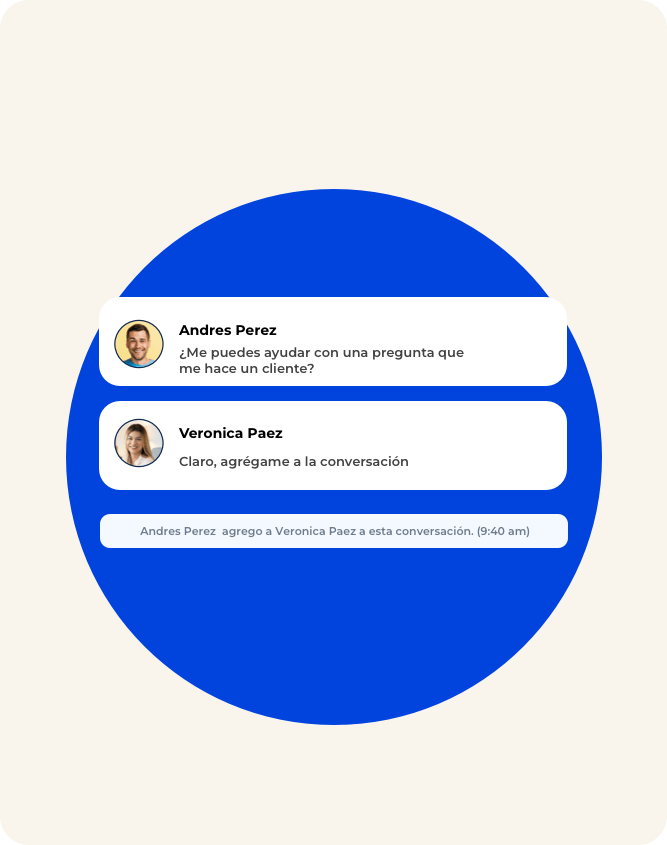 Chats colaborativos para respuestas más rápidas y efectivas