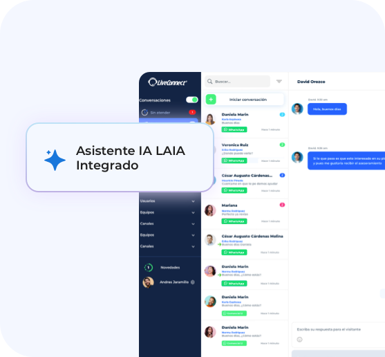 Funciona conectado a tu operación en LiveConnect