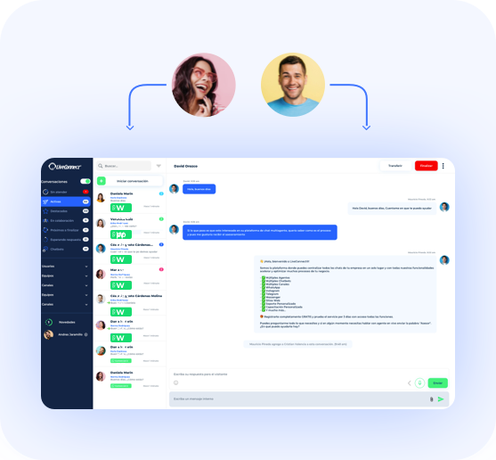 Equipo listo para usar la plataforma.